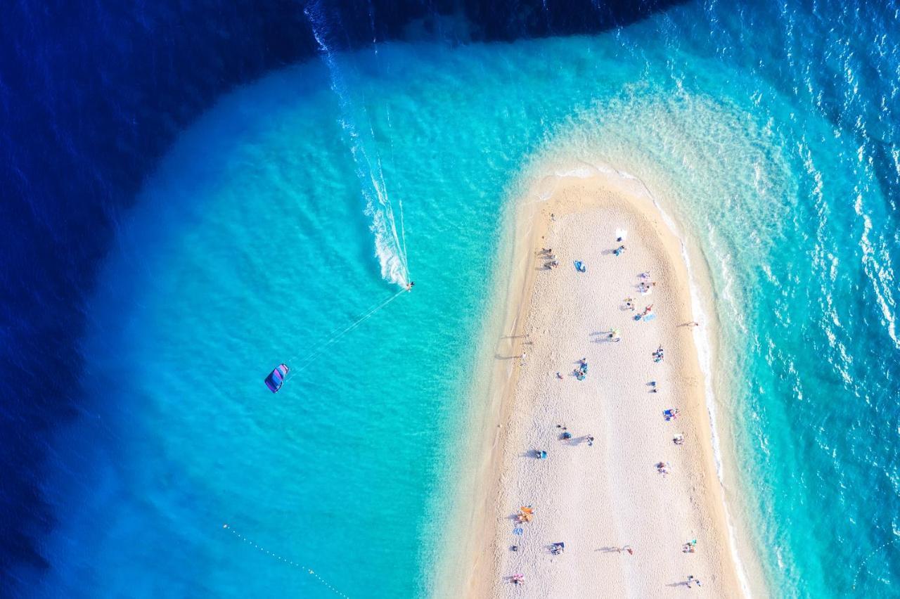 Beach Apartments Borovina Stanici Bagian luar foto